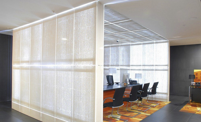 混凝土、白色透光混凝土墻