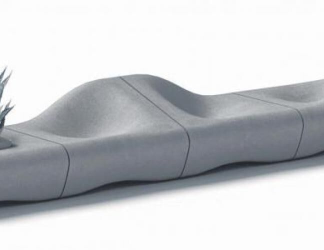 混凝土、沙丘椅