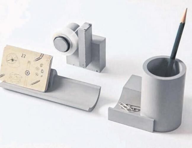 混凝土、  水泥文具